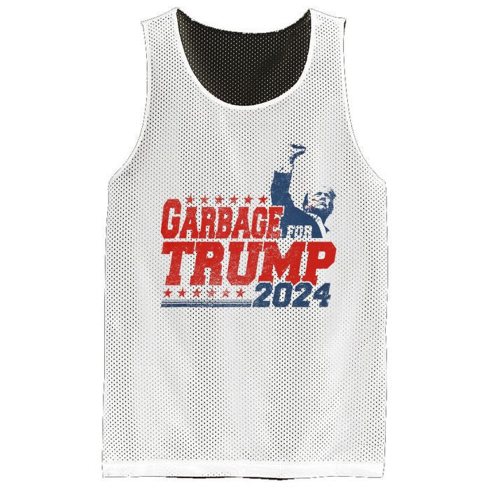 Trump 2024 Election Proud To Be Garbage Vote Trump President Mesh Reversible Basketball Jersey Tank