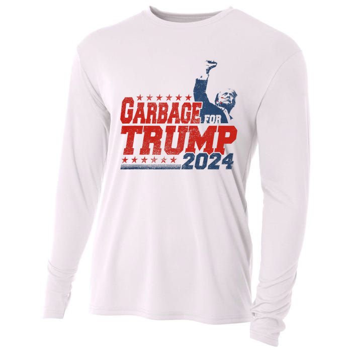 Trump 2024 Election Proud To Be Garbage Vote Trump President Cooling Performance Long Sleeve Crew