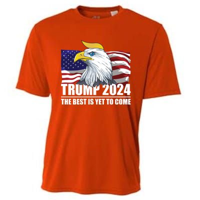 Trump 2024 Eagle Usa Flag Donald Trump Elections 2024 Gift Cooling Performance Crew T-Shirt