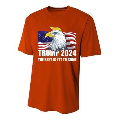 Trump 2024 Eagle Usa Flag Donald Trump Elections 2024 Gift Performance Sprint T-Shirt