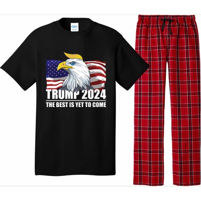 Trump 2024 Eagle Usa Flag Donald Trump Elections 2024 Gift Pajama Set