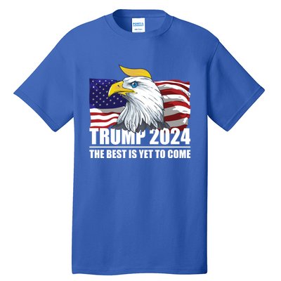 Trump 2024 Eagle Usa Flag Donald Trump Elections 2024 Gift Tall T-Shirt