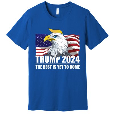 Trump 2024 Eagle Usa Flag Donald Trump Elections 2024 Gift Premium T-Shirt