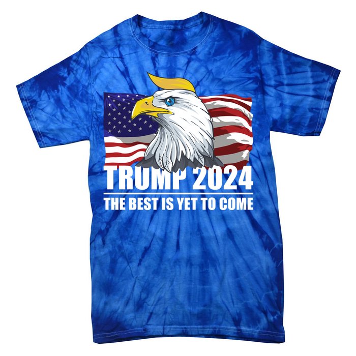 Trump 2024 Eagle Usa Flag Donald Trump Elections 2024 Gift Tie-Dye T-Shirt