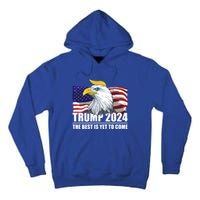 Trump 2024 Eagle Usa Flag Donald Trump Elections 2024 Gift Tall Hoodie