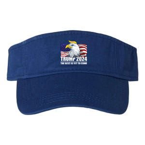 Trump 2024 Eagle Usa Flag Donald Trump Elections 2024 Gift Valucap Bio-Washed Visor