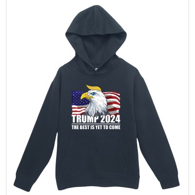 Trump 2024 Eagle Usa Flag Donald Trump Elections 2024 Gift Urban Pullover Hoodie