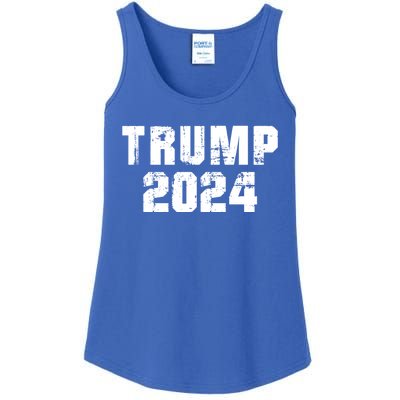 Trump 2024 Election Keep America Great Supporter Gift Muscle Gift Ladies Essential Tank