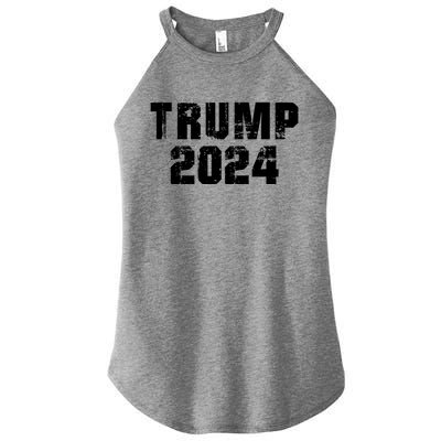 Trump 2024 Election Keep America Great Supporter Gift Muscle Gift Women’s Perfect Tri Rocker Tank