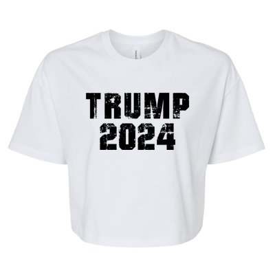 Trump 2024 Election Keep America Great Supporter Gift Muscle Gift Bella+Canvas Jersey Crop Tee