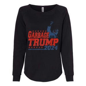 Trump 2024 Election Proud To Be Garbage Vote Trump President Womens California Wash Sweatshirt