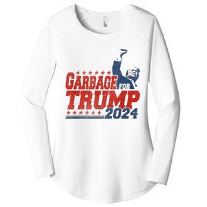 Trump 2024 Election Proud To Be Garbage Vote Trump President Women's Perfect Tri Tunic Long Sleeve Shirt