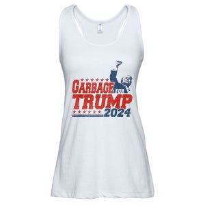 Trump 2024 Election Proud To Be Garbage Vote Trump President Ladies Essential Flowy Tank