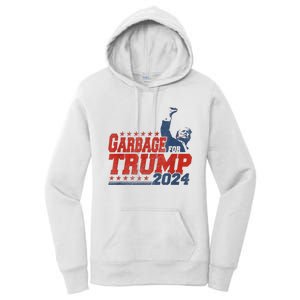 Trump 2024 Election Proud To Be Garbage Vote Trump President Women's Pullover Hoodie