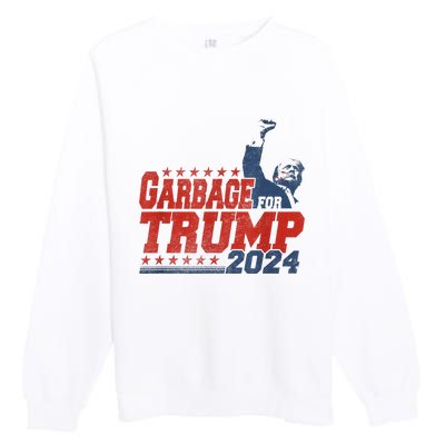 Trump 2024 Election Proud To Be Garbage Vote Trump President Premium Crewneck Sweatshirt