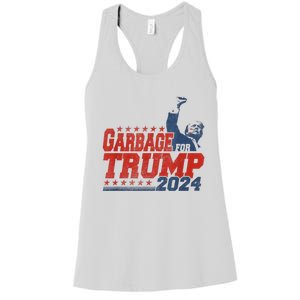 Trump 2024 Election Proud To Be Garbage Vote Trump President Women's Racerback Tank