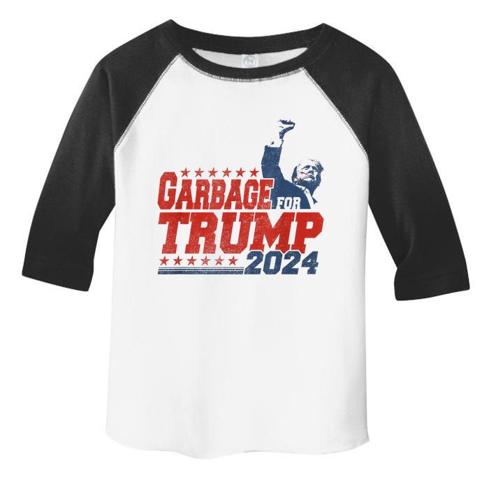 Trump 2024 Election Proud To Be Garbage Vote Trump President Toddler Fine Jersey T-Shirt