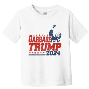 Trump 2024 Election Proud To Be Garbage Vote Trump President Toddler T-Shirt