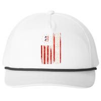 Trump 2024 Election 45 47 Vintage American Flag Snapback Five-Panel Rope Hat