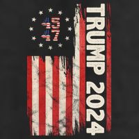 Trump 2024 Election 45 47 Vintage American Flag Hat