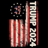 Trump 2024 Election 45 47 Vintage American Flag Toddler T-Shirt