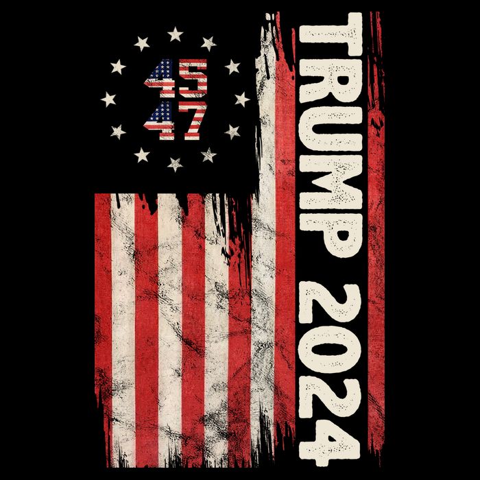 Trump 2024 Election 45 47 Vintage American Flag Toddler T-Shirt