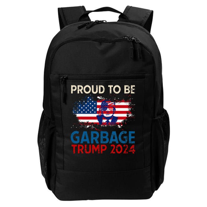 Trump 2024 Election Proud To Be Garbage Vote Trump Presiden Daily Commute Backpack