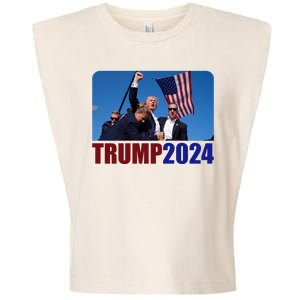 Trump 20247 Election Pennsylvania Rally Shooting Garment-Dyed Women's Muscle Tee