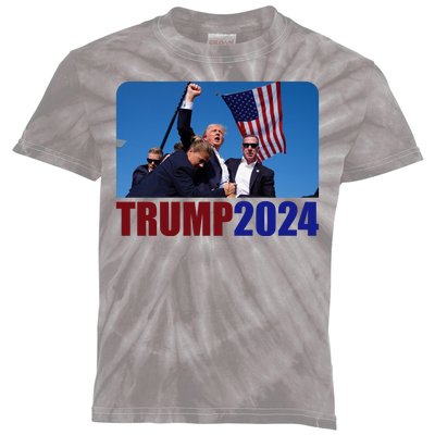 Trump 20247 Election Pennsylvania Rally Shooting Kids Tie-Dye T-Shirt