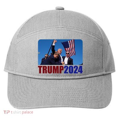 Trump 20247 Election Pennsylvania Rally Shooting 7-Panel Snapback Hat