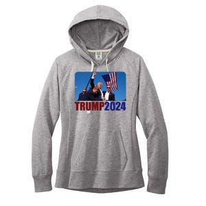 Trump 20247 Election Pennsylvania Rally Shooting Women's Fleece Hoodie