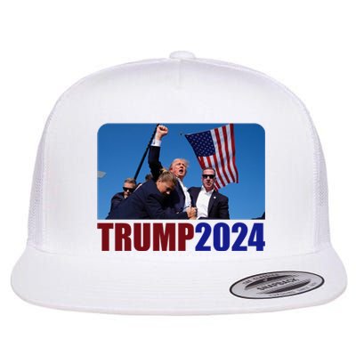 Trump 20247 Election Pennsylvania Rally Shooting Flat Bill Trucker Hat