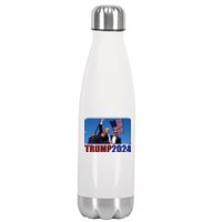 Trump 20247 Election Pennsylvania Rally Shooting Stainless Steel Insulated Water Bottle