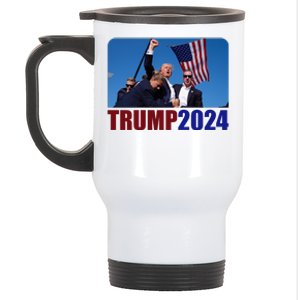 Trump 20247 Election Pennsylvania Rally Shooting Stainless Steel Travel Mug