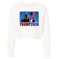 Trump 20247 Election Pennsylvania Rally Shooting Cropped Pullover Crew