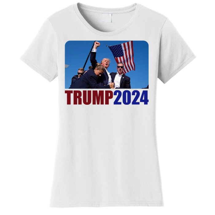 Trump 20247 Election Pennsylvania Rally Shooting Women's T-Shirt