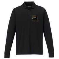 Total 2024 Eclipse Buffalo New York Totality Mooned Performance Long Sleeve Polo