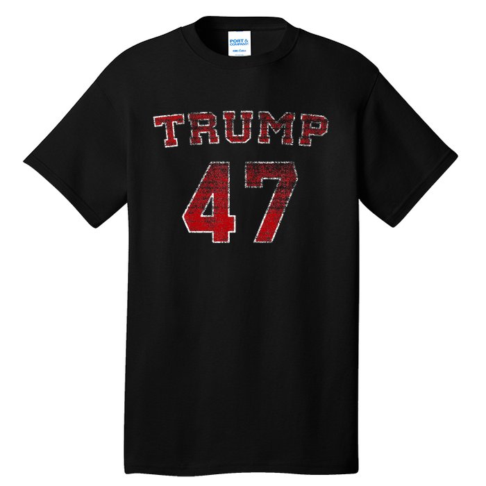 Trump 2024 Election 47 Victory Win President Inauguration Tall T-Shirt