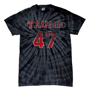 Trump 2024 Election 47 Victory Win President Inauguration Tie-Dye T-Shirt