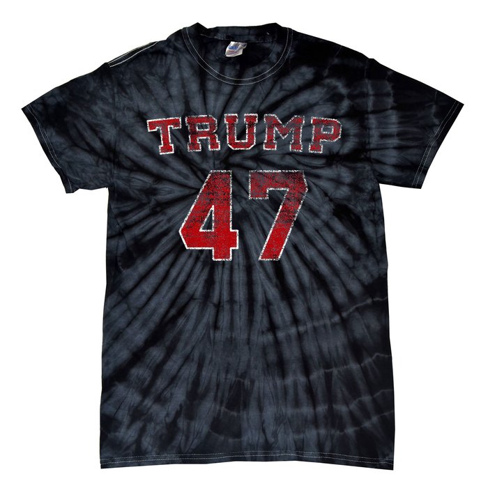 Trump 2024 Election 47 Victory Win President Inauguration Tie-Dye T-Shirt