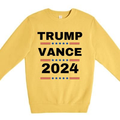 Trumpvance 2024 Election 2024 Trump For President Premium Crewneck Sweatshirt