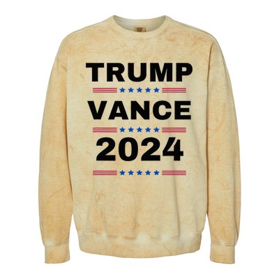 Trumpvance 2024 Election 2024 Trump For President Colorblast Crewneck Sweatshirt