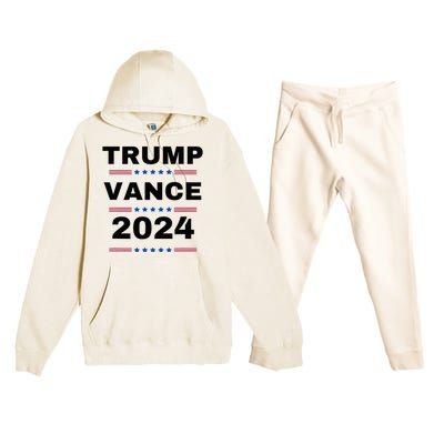 Trumpvance 2024 Election 2024 Trump For President Premium Hooded Sweatsuit Set