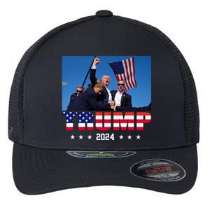 Trump 2024 Election Rally Photo Shooting Pennsylvania Flexfit Unipanel Trucker Cap