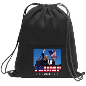 Trump 2024 Election Rally Photo Shooting Pennsylvania Sweatshirt Cinch Pack Bag