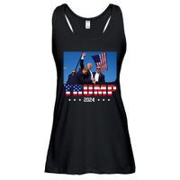 Trump 2024 Election Rally Photo Shooting Pennsylvania Ladies Essential Flowy Tank