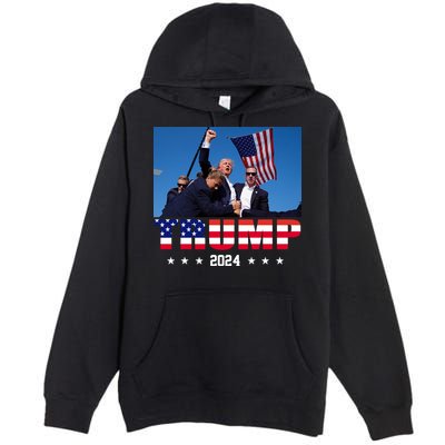 Trump 2024 Election Rally Photo Shooting Pennsylvania Premium Pullover Hoodie