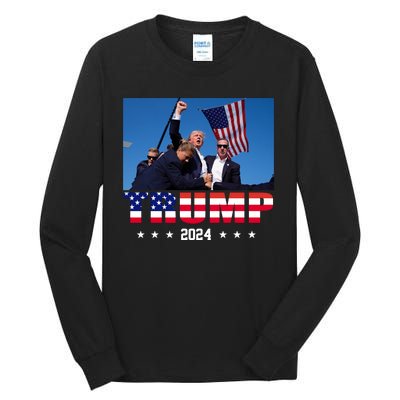 Trump 2024 Election Rally Photo Shooting Pennsylvania Tall Long Sleeve T-Shirt