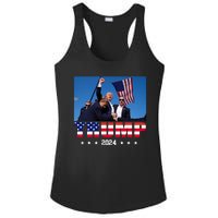 Trump 2024 Election Rally Photo Shooting Pennsylvania Ladies PosiCharge Competitor Racerback Tank