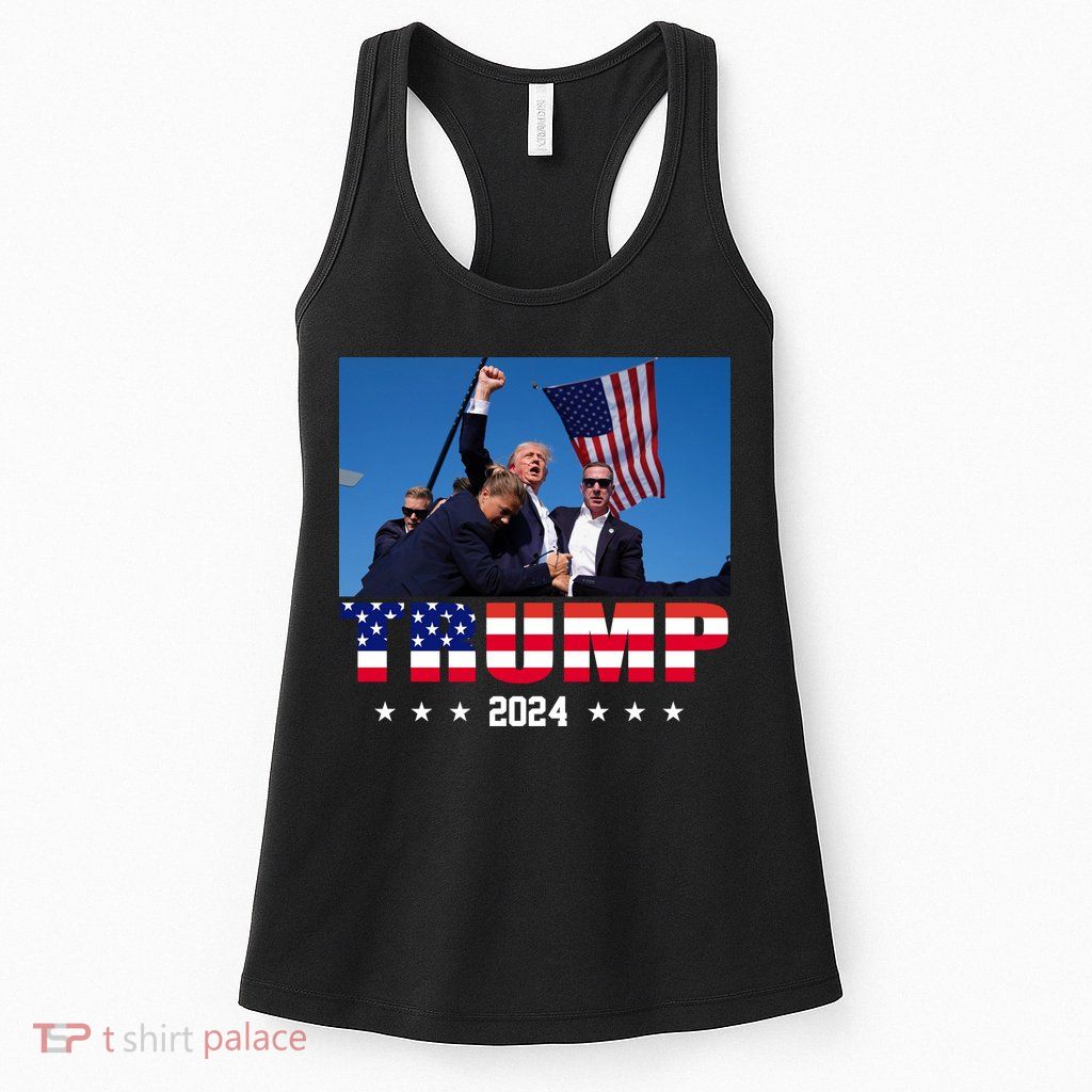 Trump 2024 Election Rally Photo Shooting Pennsylvania Womens Tank Top